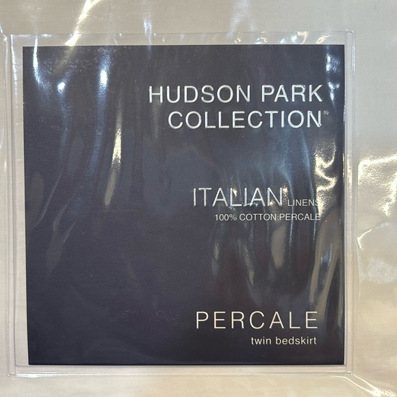 Hudson Park Italian Percale Twin Bedskirt - Exclusive - Picture 2 of 3